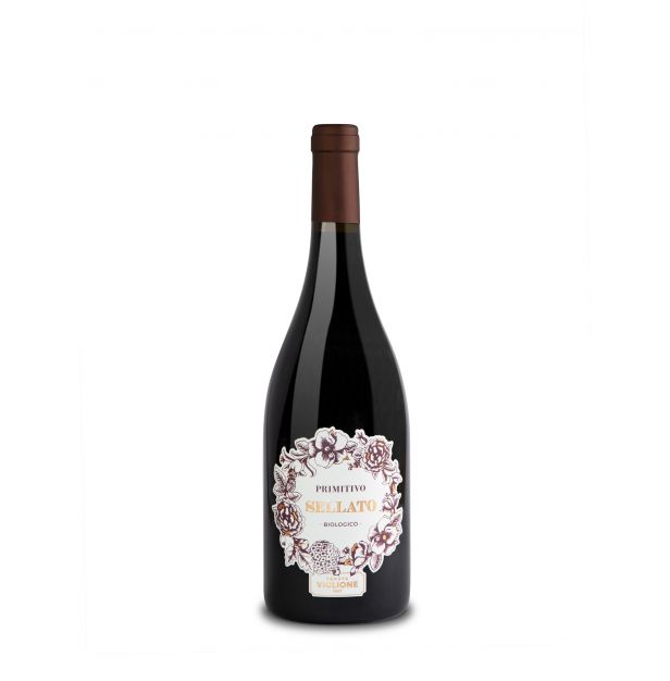 Червено вино PRIMITIVO DOP GIOIA DEL COLLE 2018 г. BIO 750 мл. SELLATO TENUTA VIGLIONE
