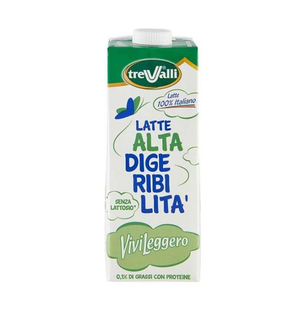 Прясно мляко без лактоза 0,1% масленост TRE VALLI