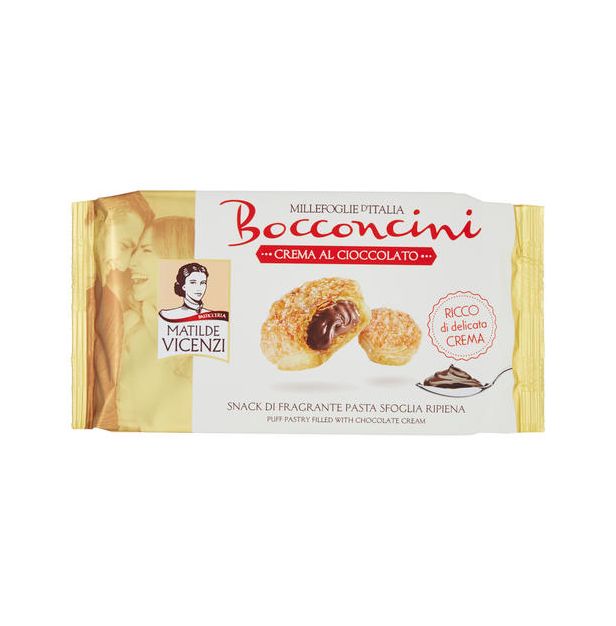 Бокончини с шоколадов крем 100 гр. VICENZI Бокончини с шоколадов крем 100 гр. VICENZI
