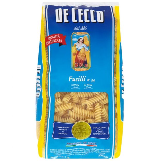 Фузили №34 500 гр. De Cecco