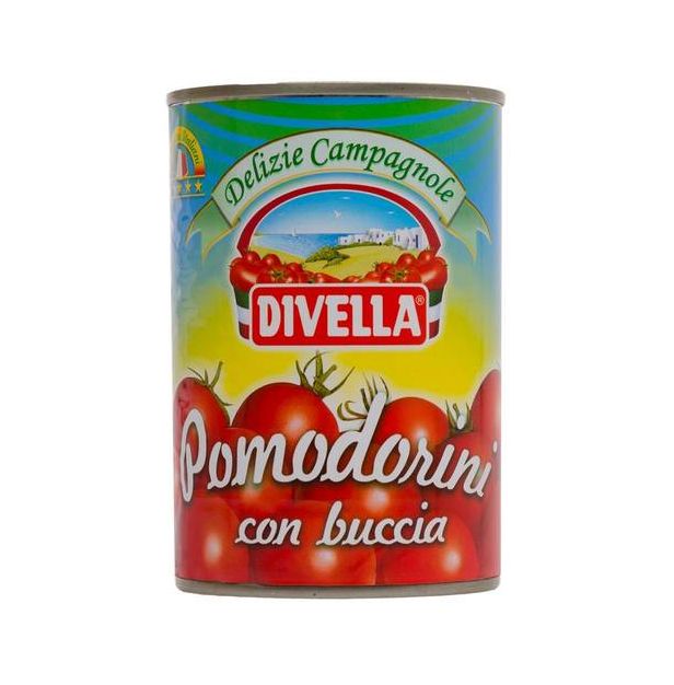 Небелени чери домати 400 гр. DIVELLA Небелени чери домати 400 гр. DIVELLA