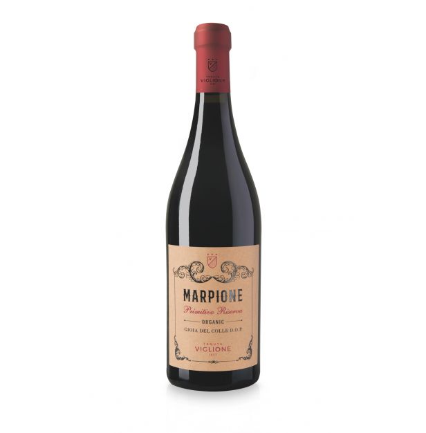 Червено вино PRIMITIVO DOP GIOIA DEL COLLE RISERVA 2019 г. BIO 750 мл. MARPIONE TENUTA VIGLIONE