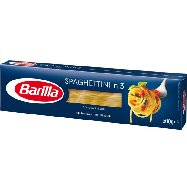 Спагетини N 3 500 гр. BARILLA Спагетини N 3 500 гр. BARILLA