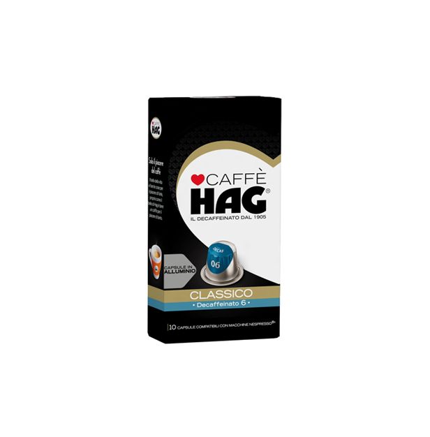 HAG безкофеин класико 10 капсули  Nespresso.