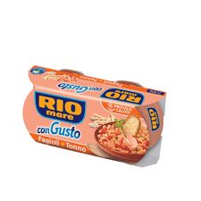 RIO MARE con Gusto Фасул и Риба Тон 2x160 гр.