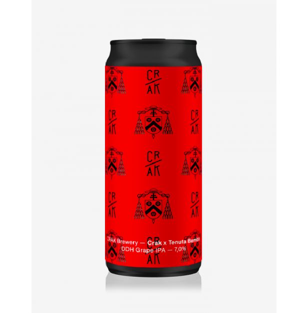 Бира Crak x Tenuta Bembo -  DDH Grape IPA - 7,0% кен 400 мл CRAK