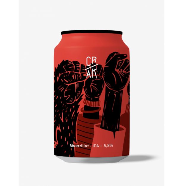 Бира Guerrilla IPA - 5.8% кен 330ml CRAK