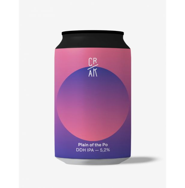 Бира Plain of the Po Birra DDH IPA - 5,2% кен 330ml CRAK