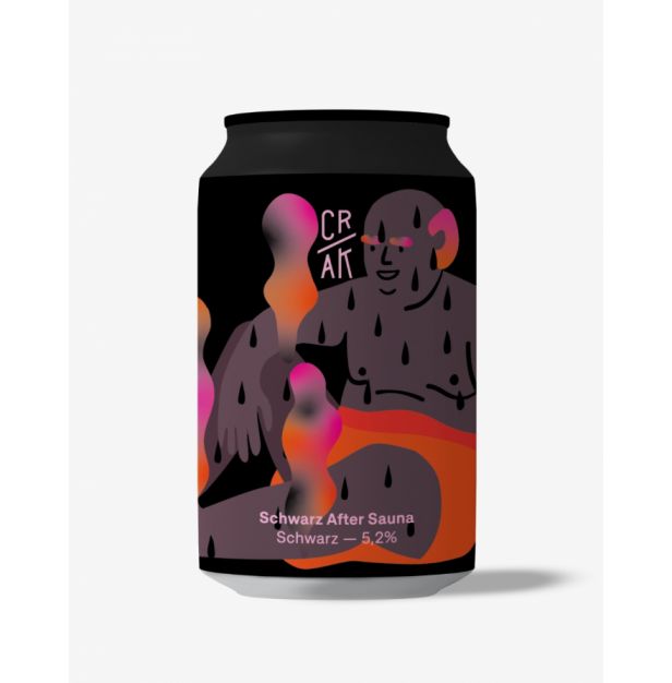 Бира Schwarz After Sauna  - 5.2% кен 330ml CRAK