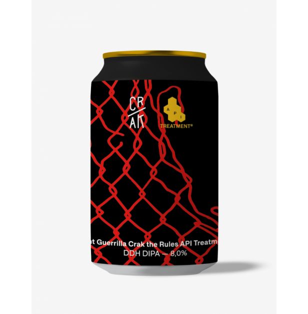 Бира Giant Guerrilla CRAK the Rules DDH IPA API - 8% кен 330ml CRAK