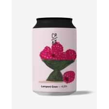 Бира Lamponi Gose - гозе с малини - 4,5% кен 330ml CRAK