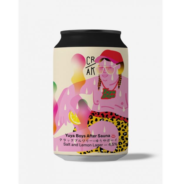 Бира Yuya Boys After Sauna Birra Salt and Lemon Lager - 5,2% кен 330ml CRAK