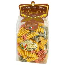 Фузилони триколоре 500 гр.  LA FABBRICA DELLA PASTA