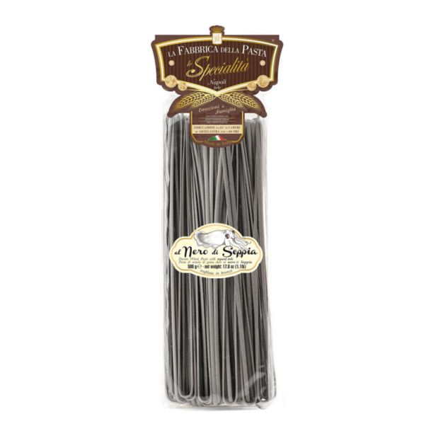Лингуини с мастило от сепия 500 гр.  LA FABBRICA DELLA PASTA