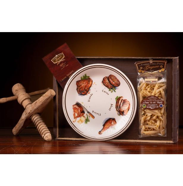 Подаръчен комплект чиния и паста 500 гр. LA FABBRICA DELLA PASTA