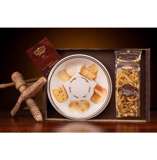 Подаръчен комплект чиния и паста 500 гр. LA FABBRICA DELLA PASTA