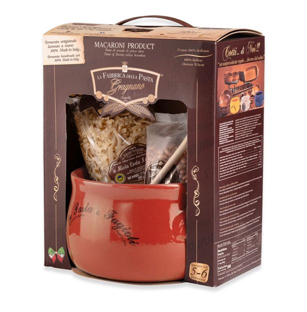 Глинен съд за паста и боб "Rosso" LA FABBRICA DELLA PASTA